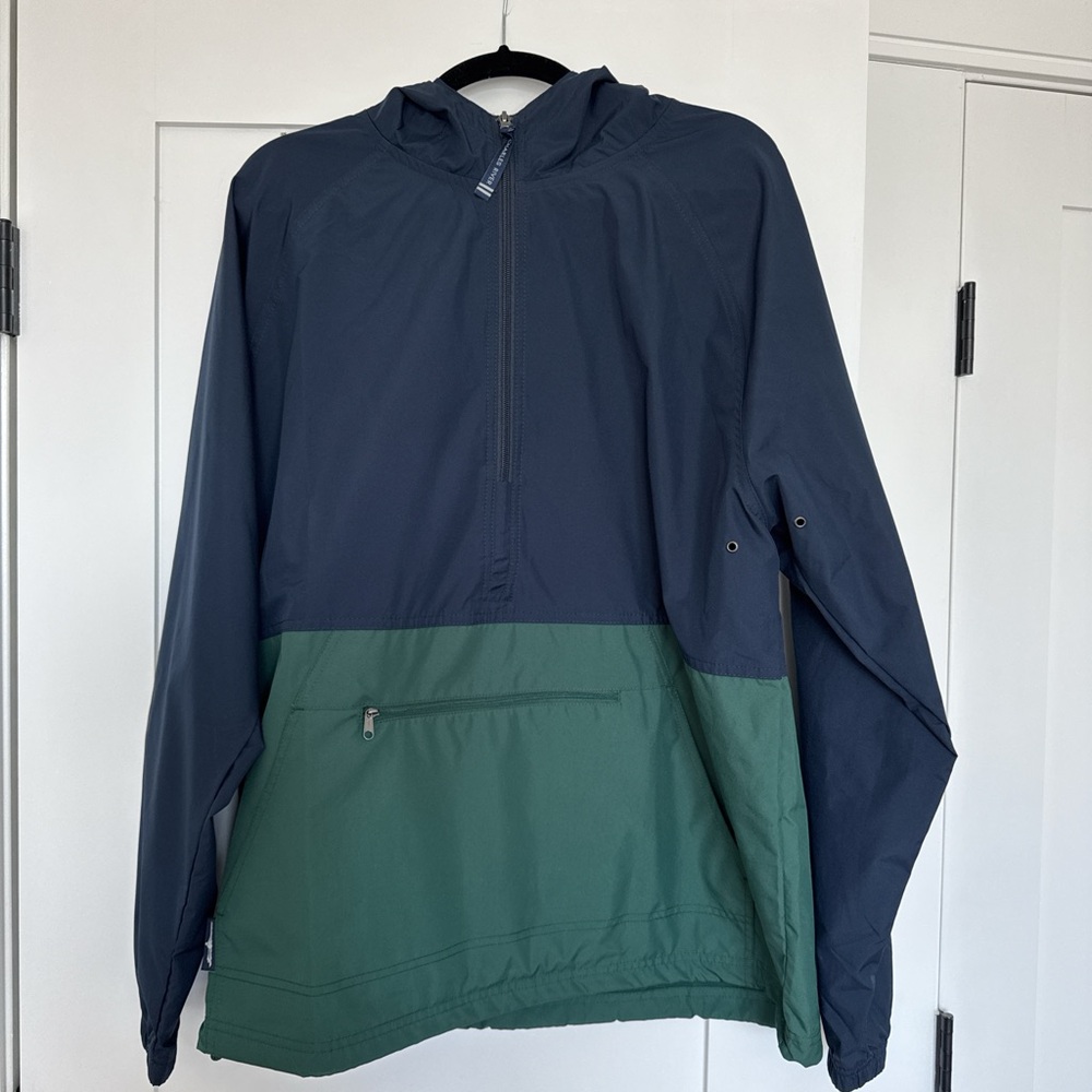 Men's Two-Tone Jacket - Navy and Green